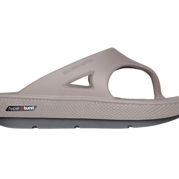 Men’s Skechers Tan Flip-Flops with Lightweight Design and Comfortable Sole - Picture 1 of 6